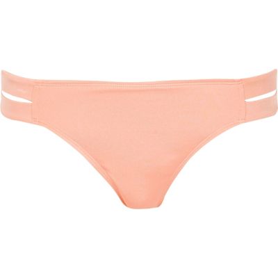 Light pink strappy bikini bottoms